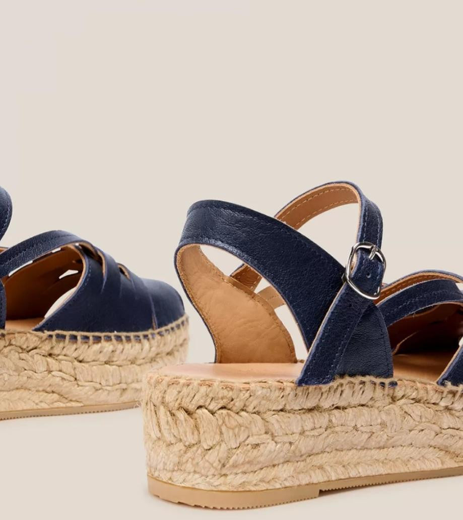 Sandale à corde GUNTA Navy NAGUISA