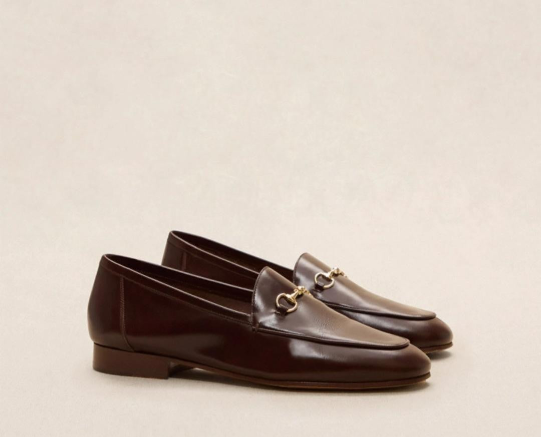 Mocassin N° 86 Cuir Ebène RIVECOUR Dernière en taille 37!