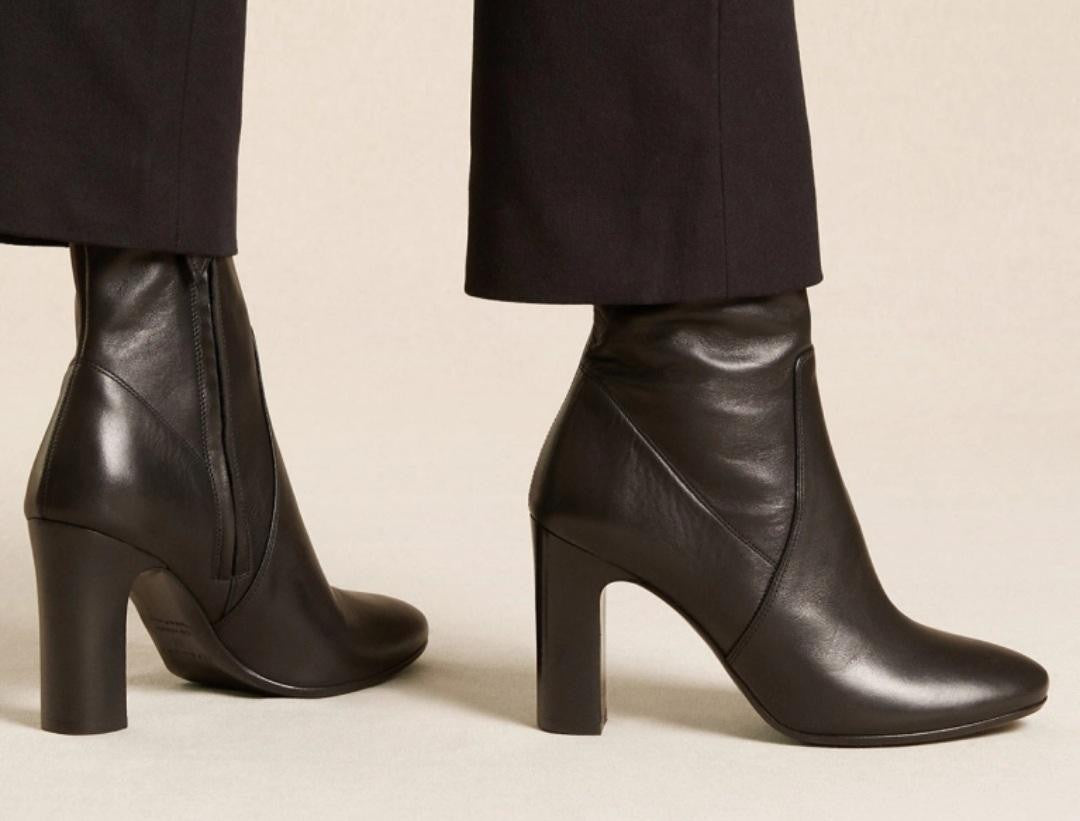 Bottine N° 92 en cuir Noir RIVECOUR Reste 36 !