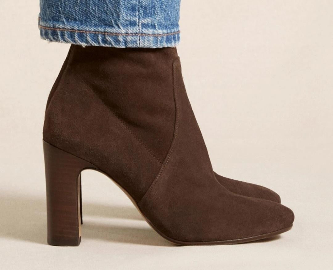 Bottine N° 92 en Suède Marron RIVECOUR Reste taille 38 !