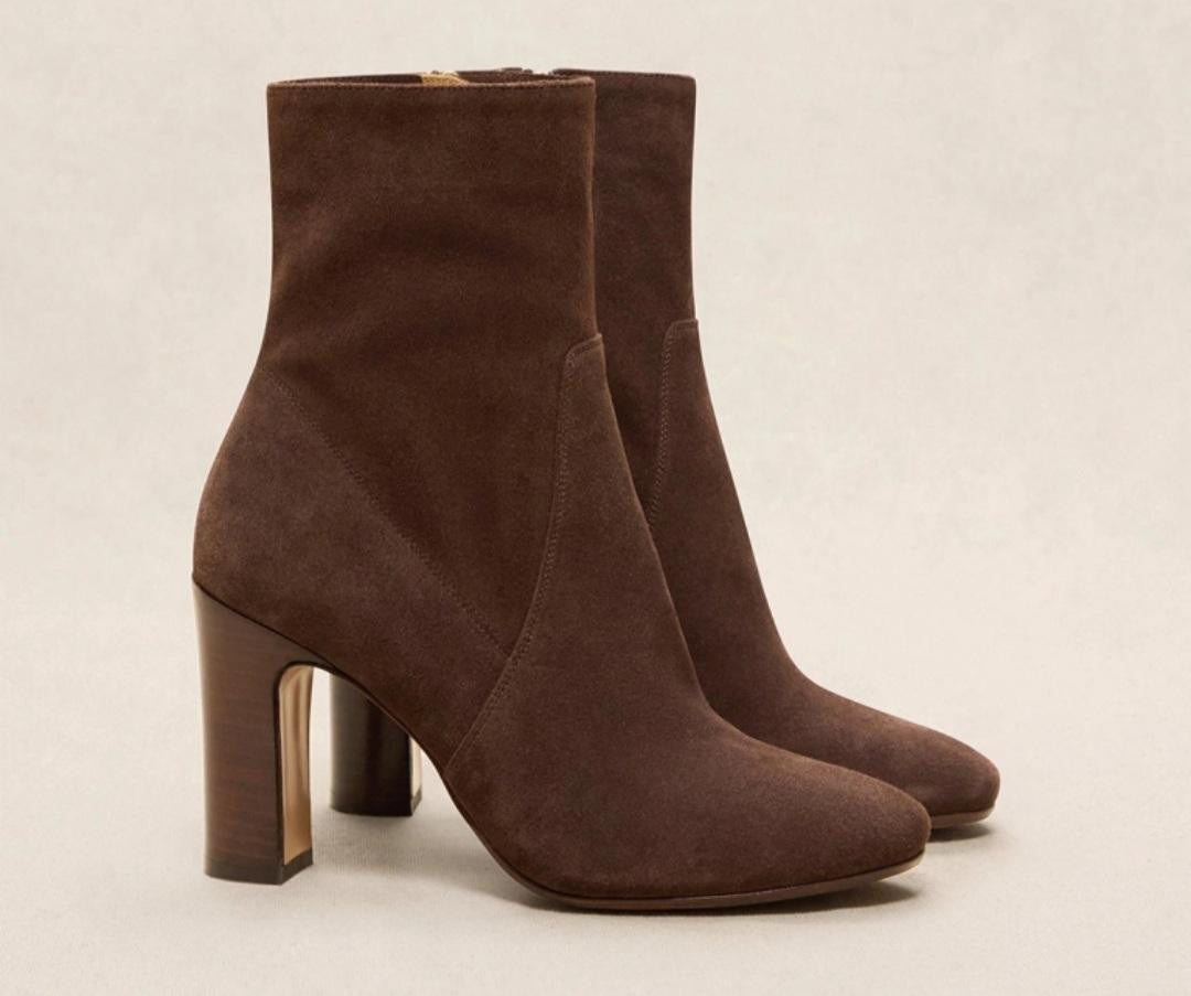 Bottine N° 92 en Suède Marron RIVECOUR Reste taille 38 !