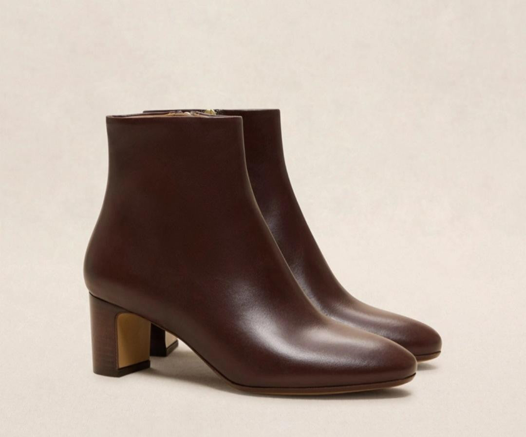 Bottine N° 290 Cuir Ebène RIVECOUR Reste 36, 40 et 41 !