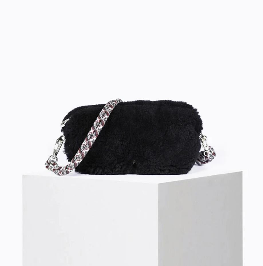 Nuage en cuir Laine Noir CRAIE STUDIO Dernier !