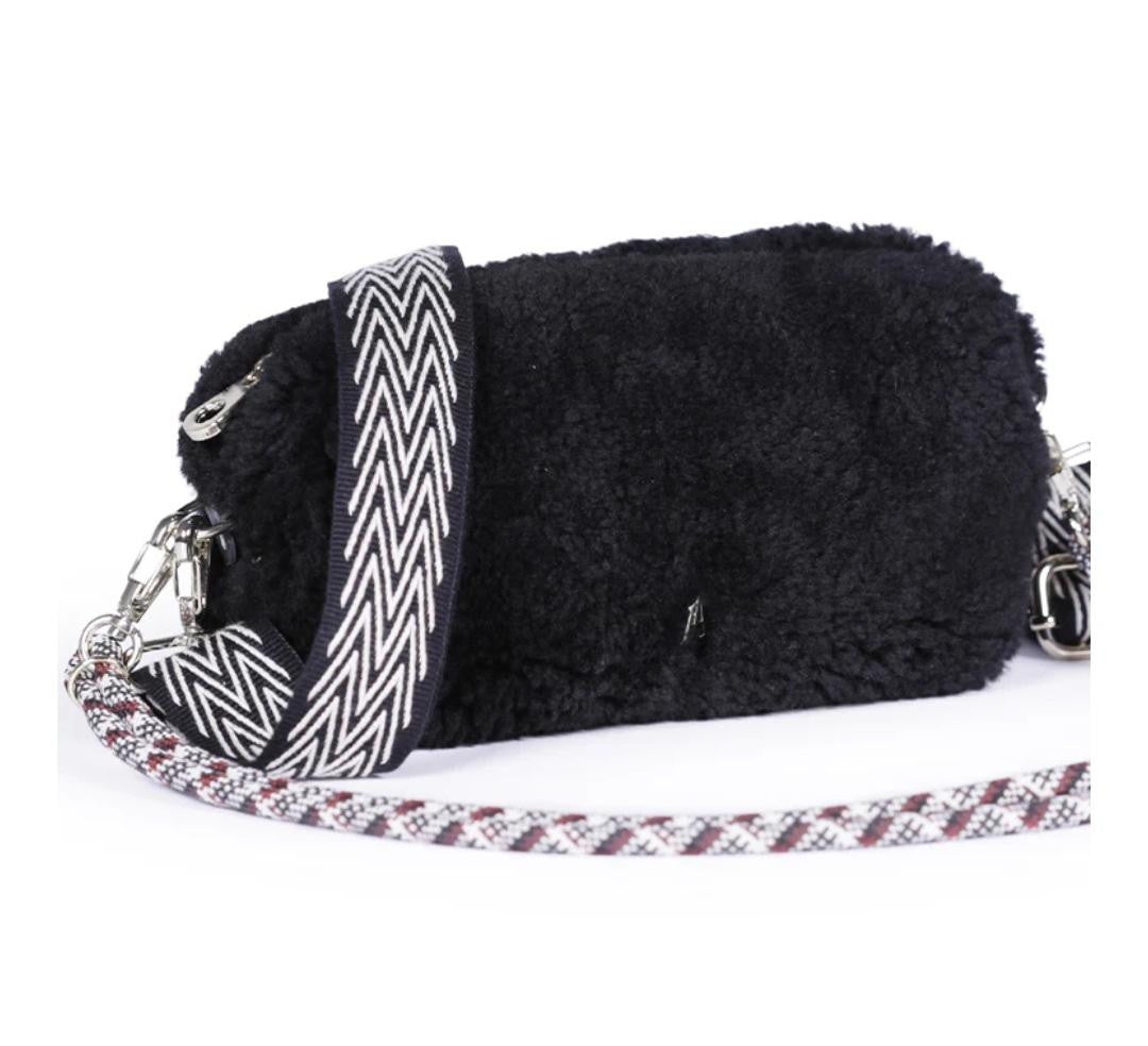 Nuage en cuir Laine Noir CRAIE STUDIO Dernier !