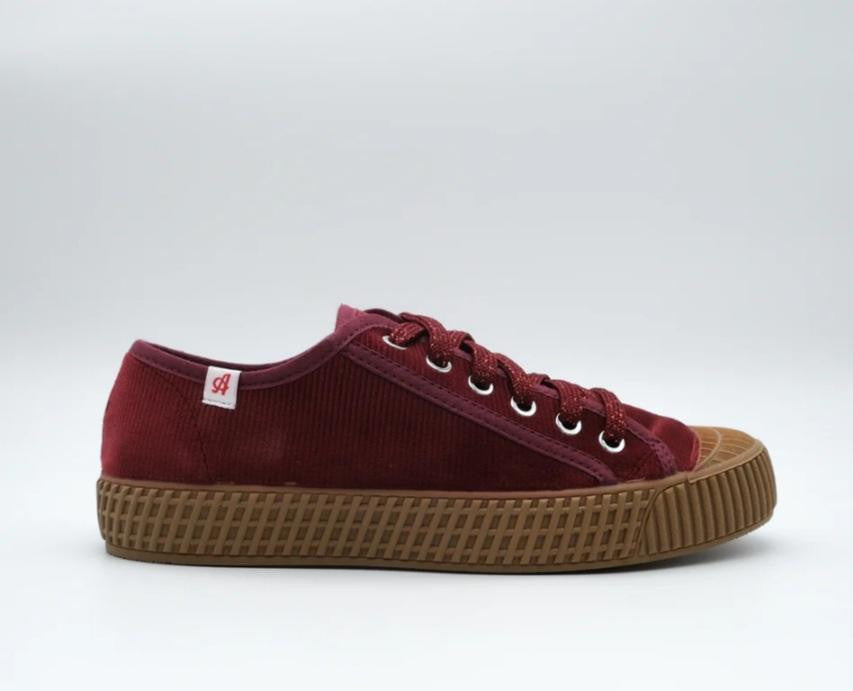 Baskets en velours MIST Scarlet (Bordeaux) ARNACOEUR Reste 36 et 41 !