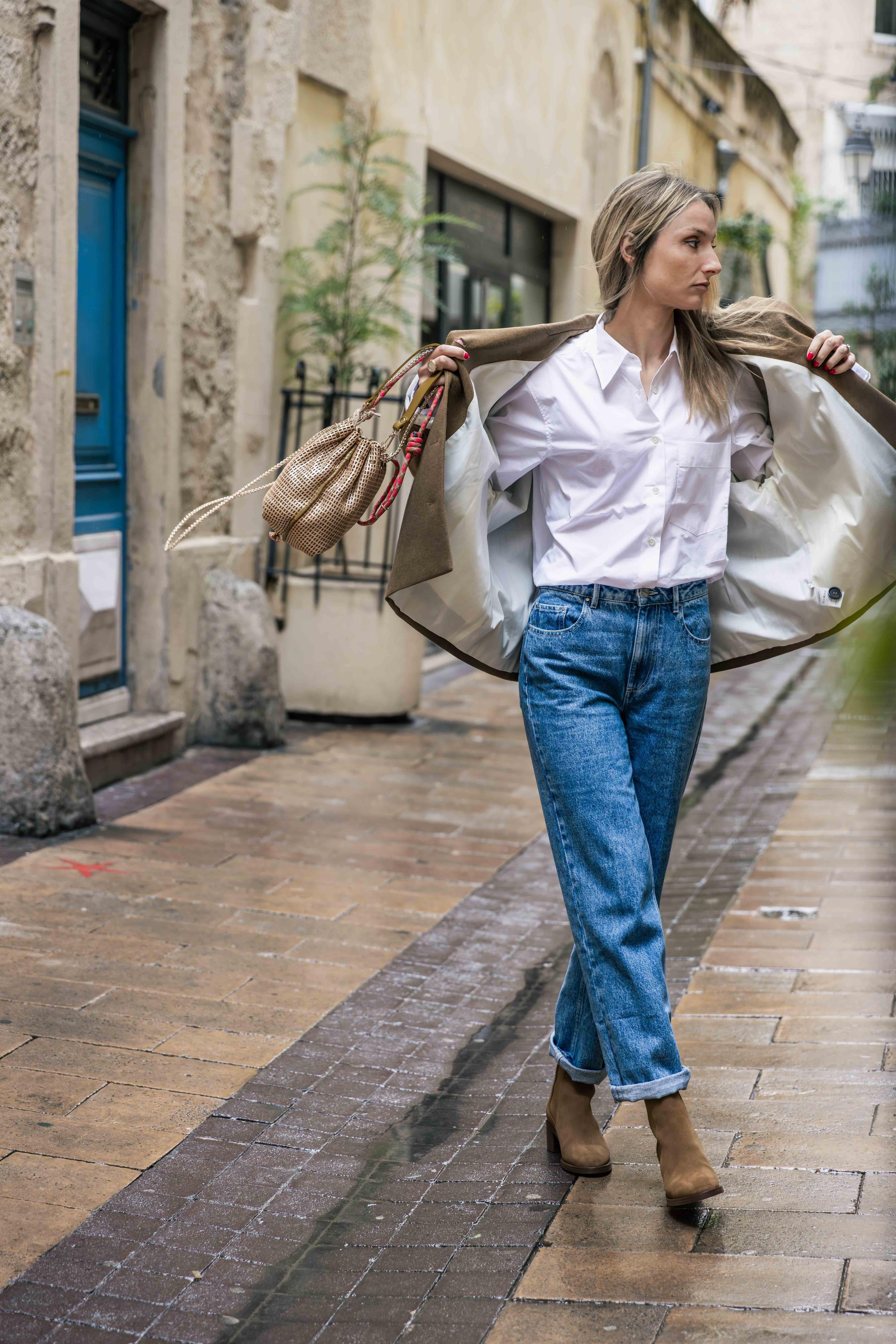 Chemise blanche Popeline de Coton ZENGGI