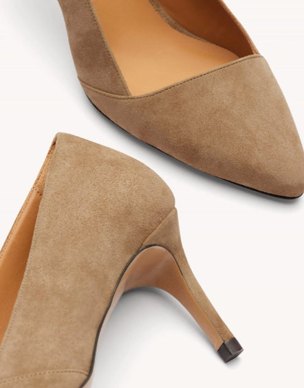 Escarpin N° 120 Suède Beige RIVECOUR Petit prix ! Reste 38 et 39 !
