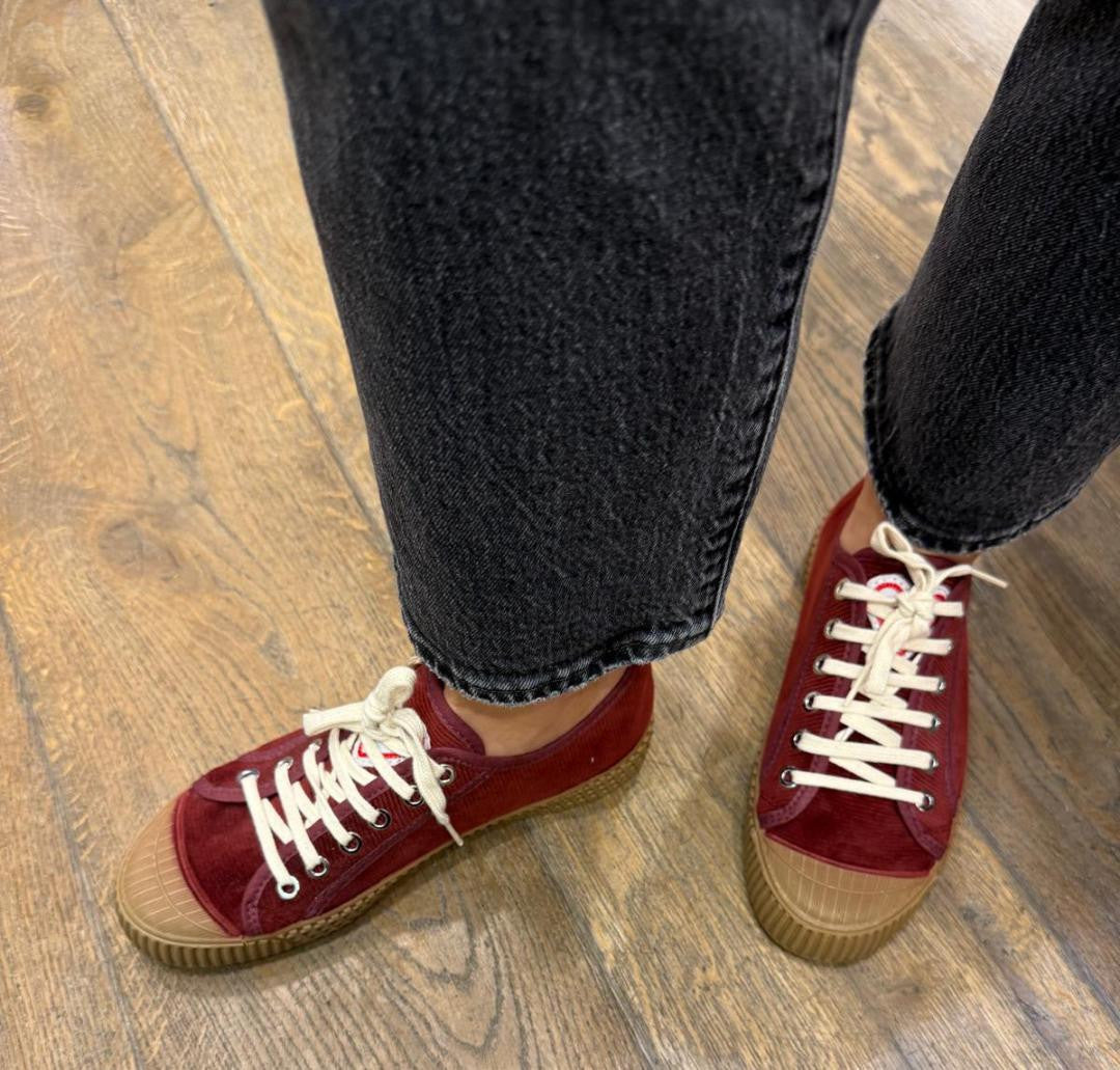 Baskets en velours MIST Scarlet (Bordeaux) ARNACOEUR Reste 36 et 41 !