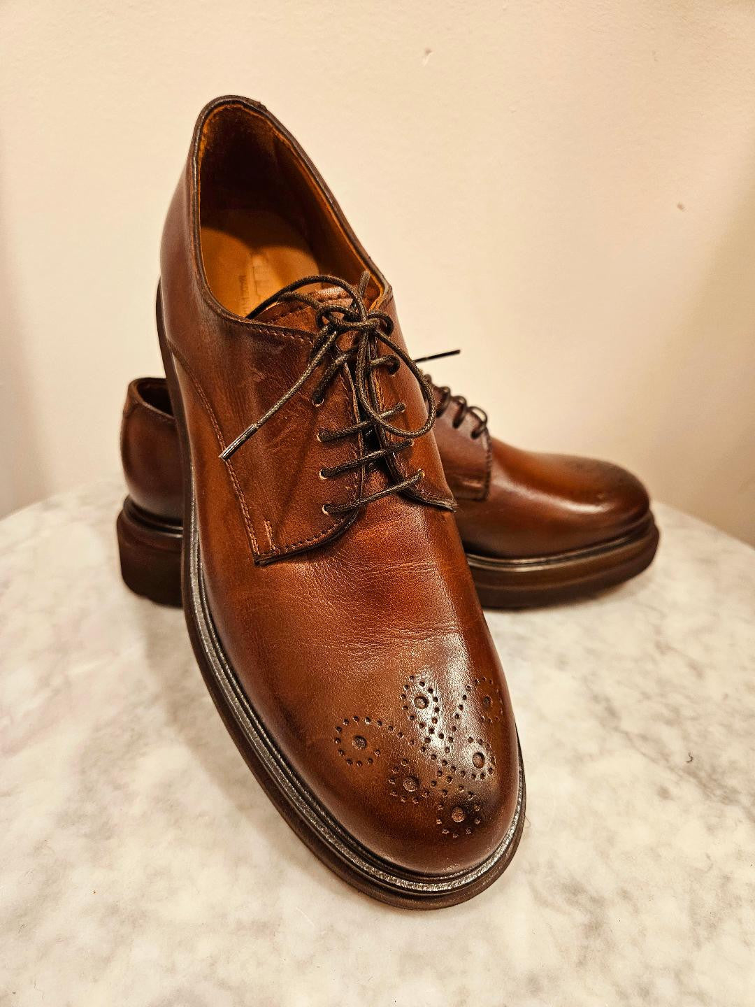 Derbies D112 Cuoio (marron) ELLA (Italie) Reste 38 !