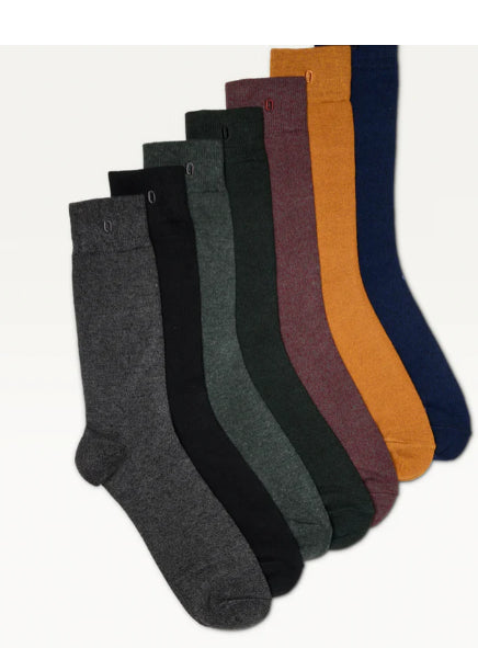 Semainier - Lot de 7 chaussettes Chinées HOMME - ODAJE ex M MOUSTACHE