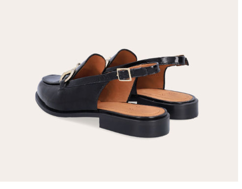 Mocassin Slingback A6340 Black Naplack BILLI BI Prix Doux dernière en 40!! !