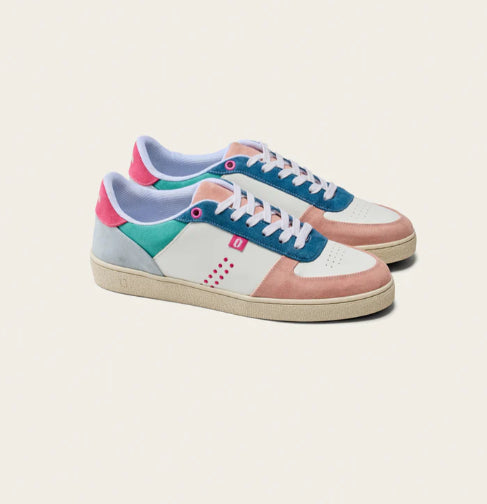 Basket MARIE Vieux Rose Blanc Pétrole ODAJE