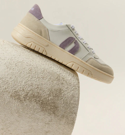 Baskets NORA Blanc Lilas ODAJE (ancien M MOUSTACHE) dernière en 36!! !