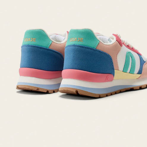 Baskets ALINE Rose Clair Blanc Rose ODAJE (ancien M MOUSTACHE)