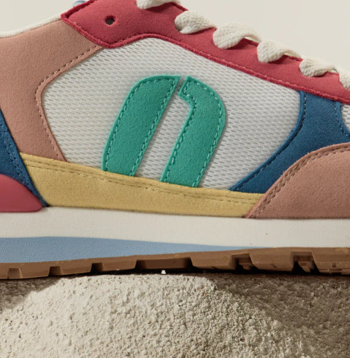 Baskets ALINE Rose Clair Blanc Rose ODAJE (ancien M MOUSTACHE)