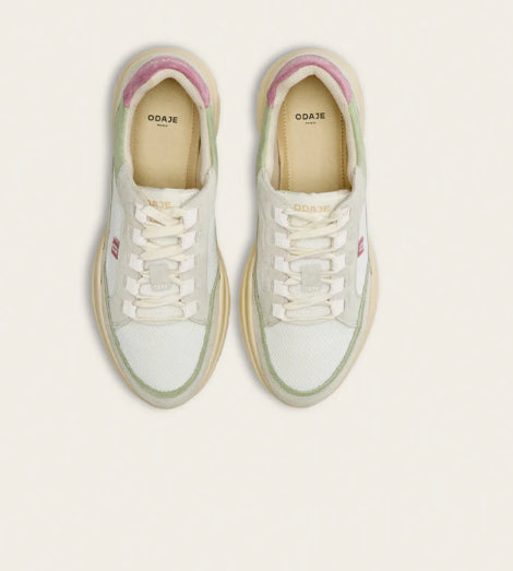 Basket Laura Ivoire Vert ODAJE (ancien M MOUSTACHE) Reste 40 !