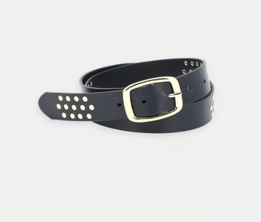 Ceinture GIGI en cuir marine HERBERT FRERE SOEUR dernière en t75!!