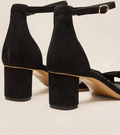 Sandale en Suède Noir N° 478 RIVECOUR