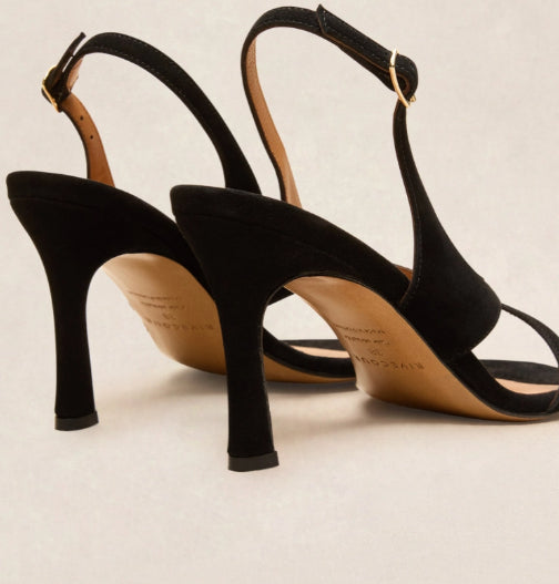 Sandale N° 798 Suède Noir RIVECOUR Reste 38 et 40 !