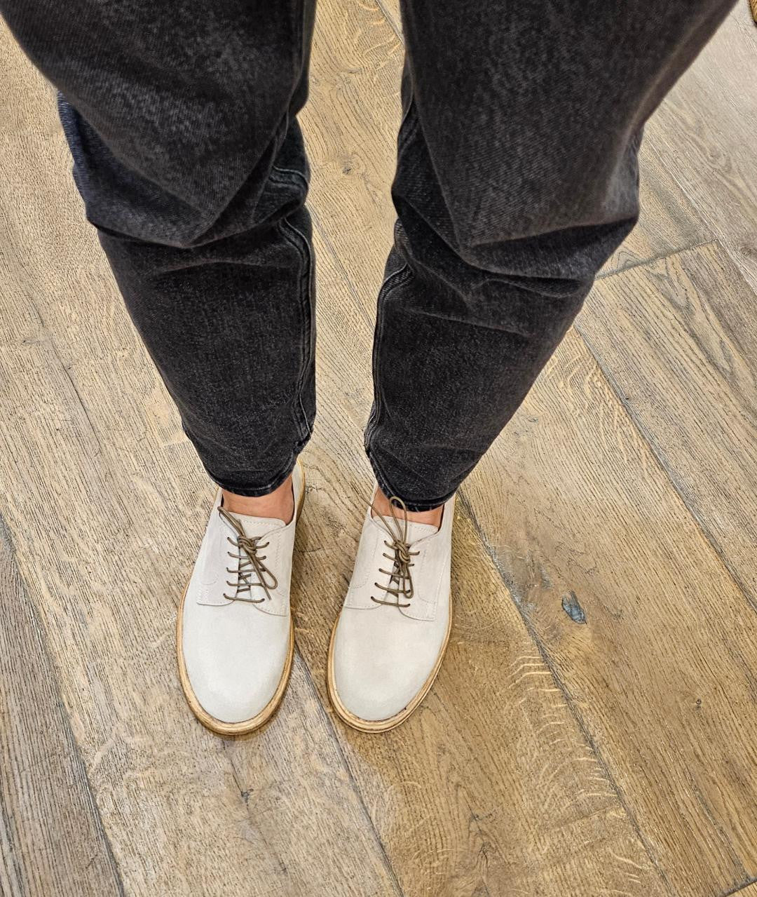 Derbies D510 Daim Crème ELLA ITALIE