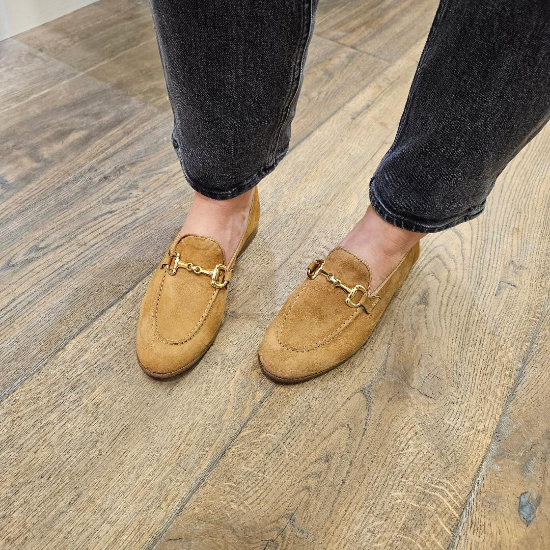 Mocassin D008 en daim TOBACCO ELLA FLECS Reste 37 et 40 !