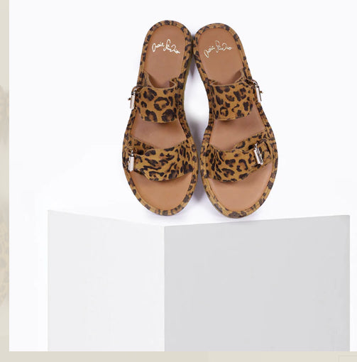 Mule BYRON Daim Léopard CRAIE STUDIO