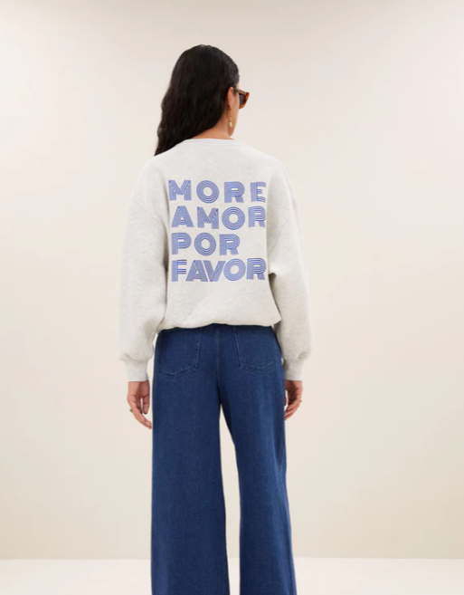 Sweat LILI Amor light grey BY BAR NEW NEW !