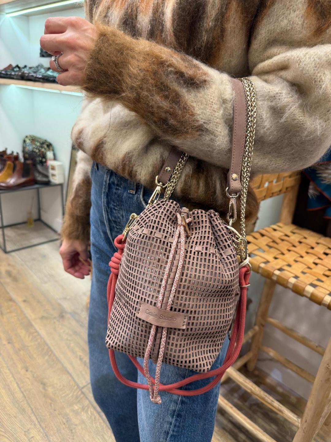 Sac BIBI Nubuck Taupe CRAIE STUDIO