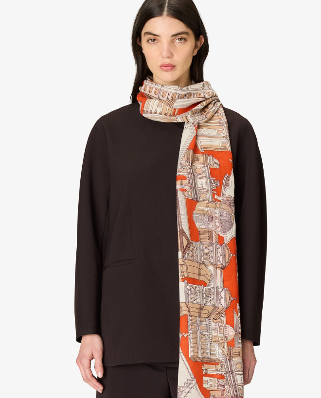 Etole en laine ROMA orange INOUI EDITIONS