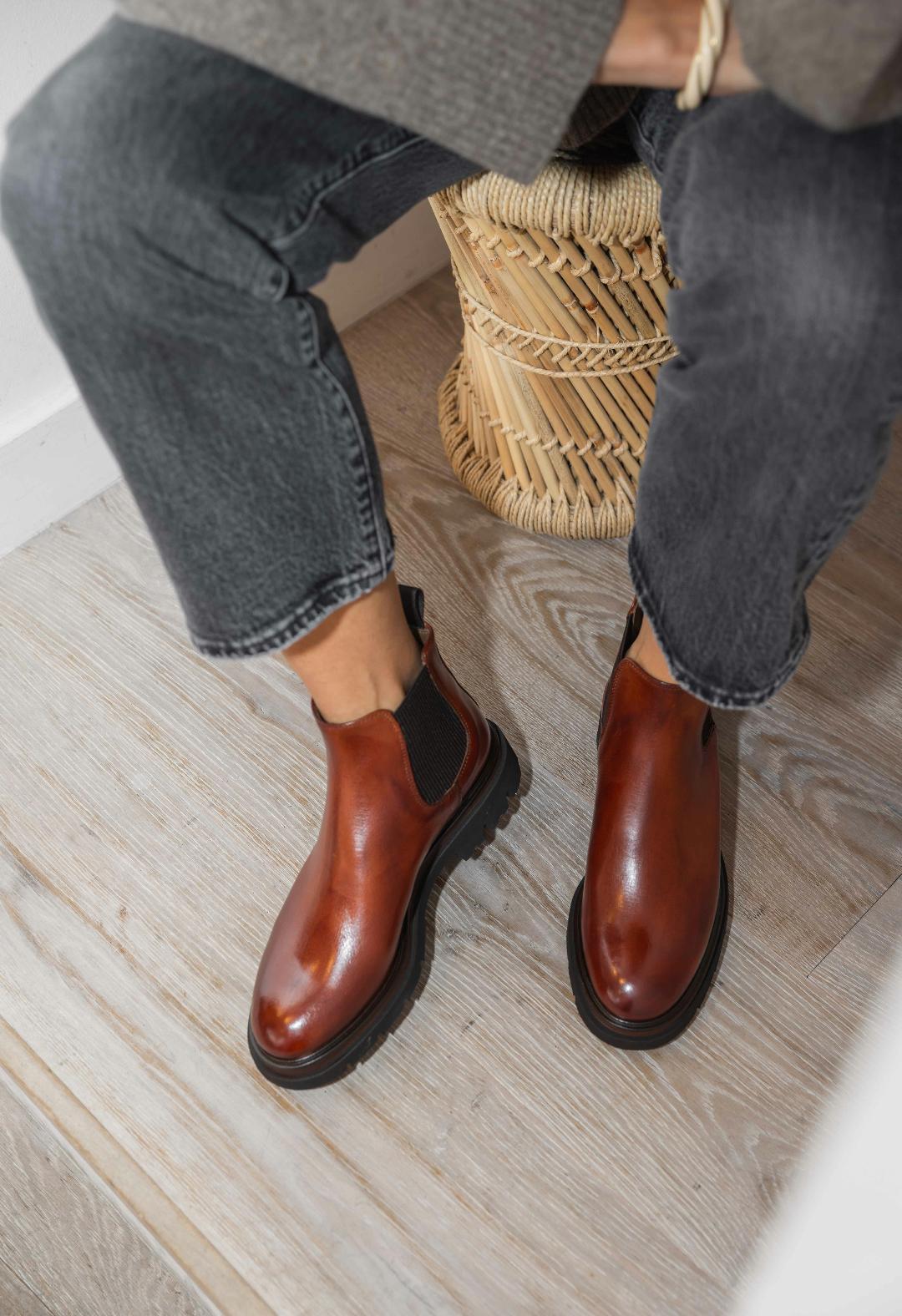 Bottines D130 Tan Inglese ELLA