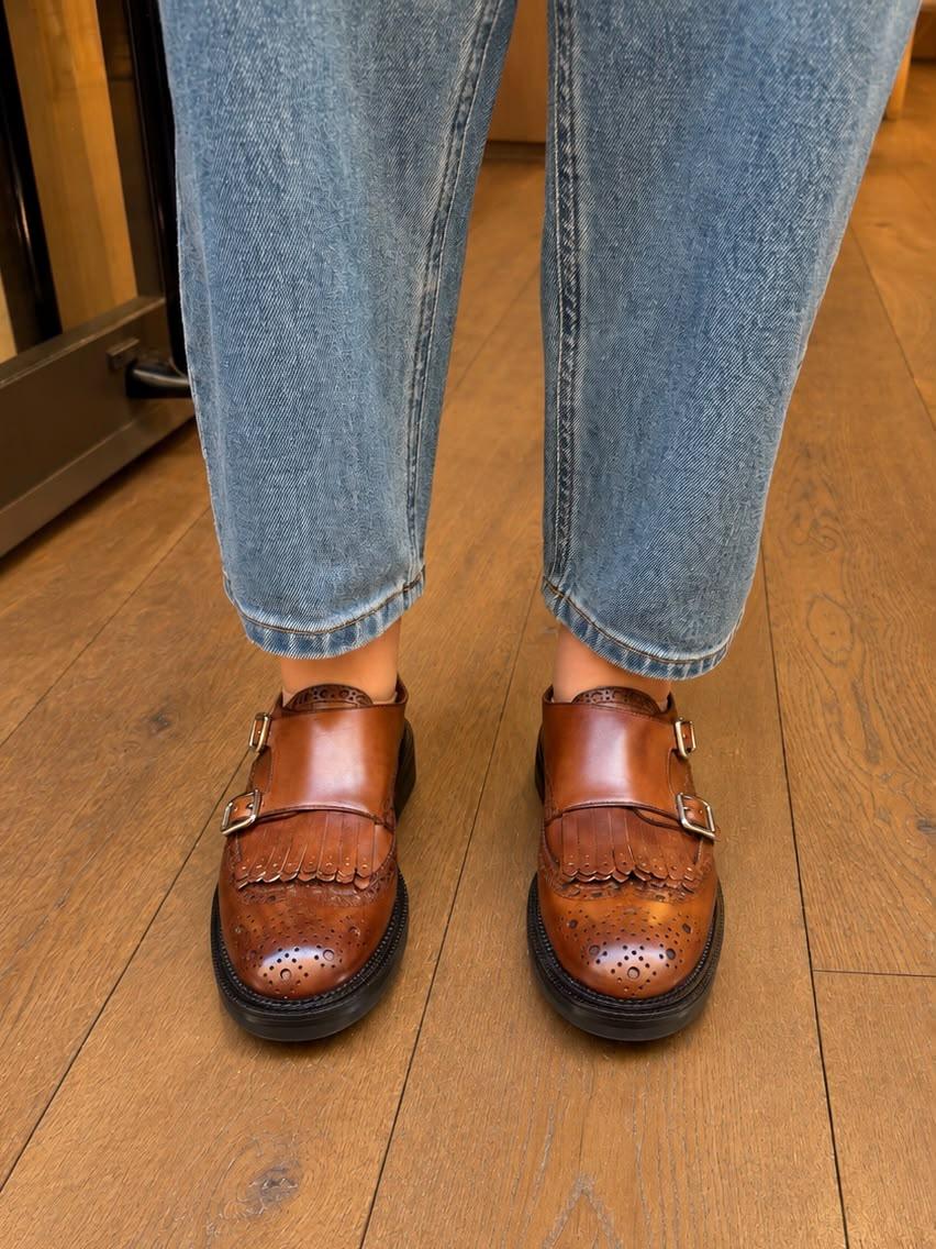 Mocassin D1918 en cuir Cuoio (marron) ELLA (Italie)