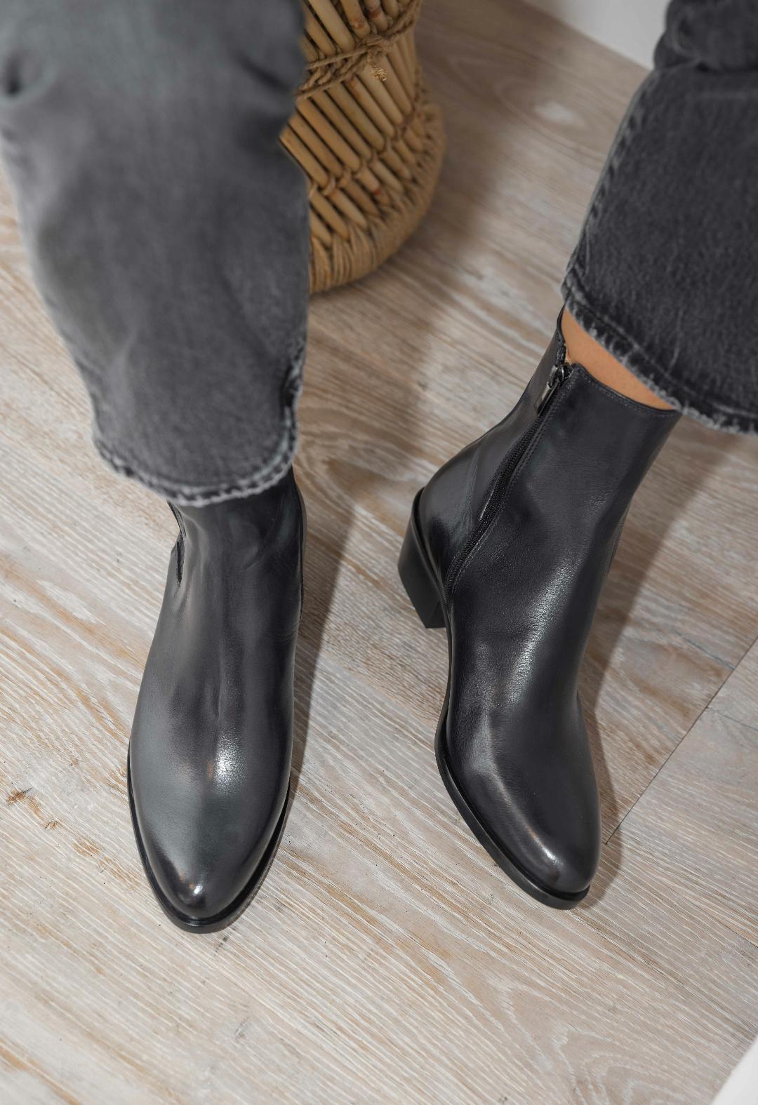 Bottines D350 Antracite ELLA FLECS