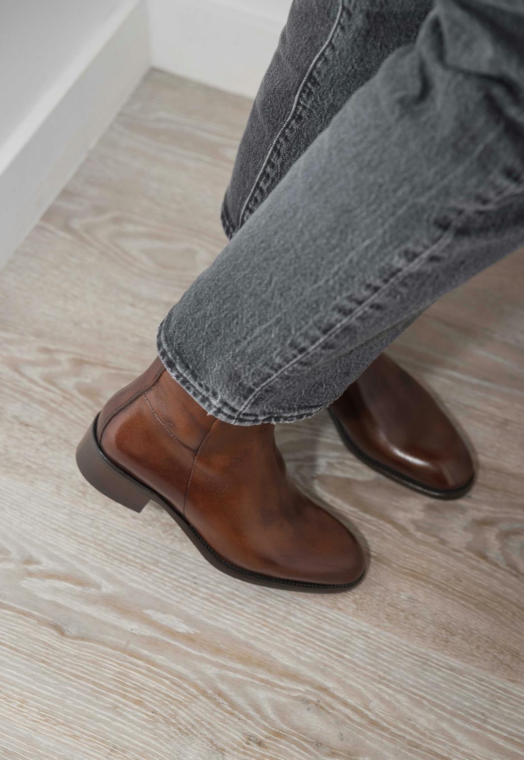 Bottine D940 Bufalo Cuoio ELLA ITALIE