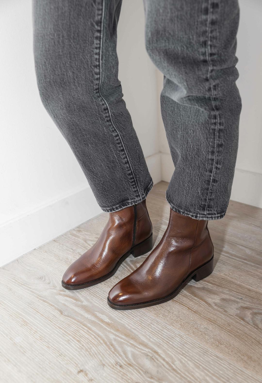 Bottine D940 Bufalo Cuoio ELLA ITALIE