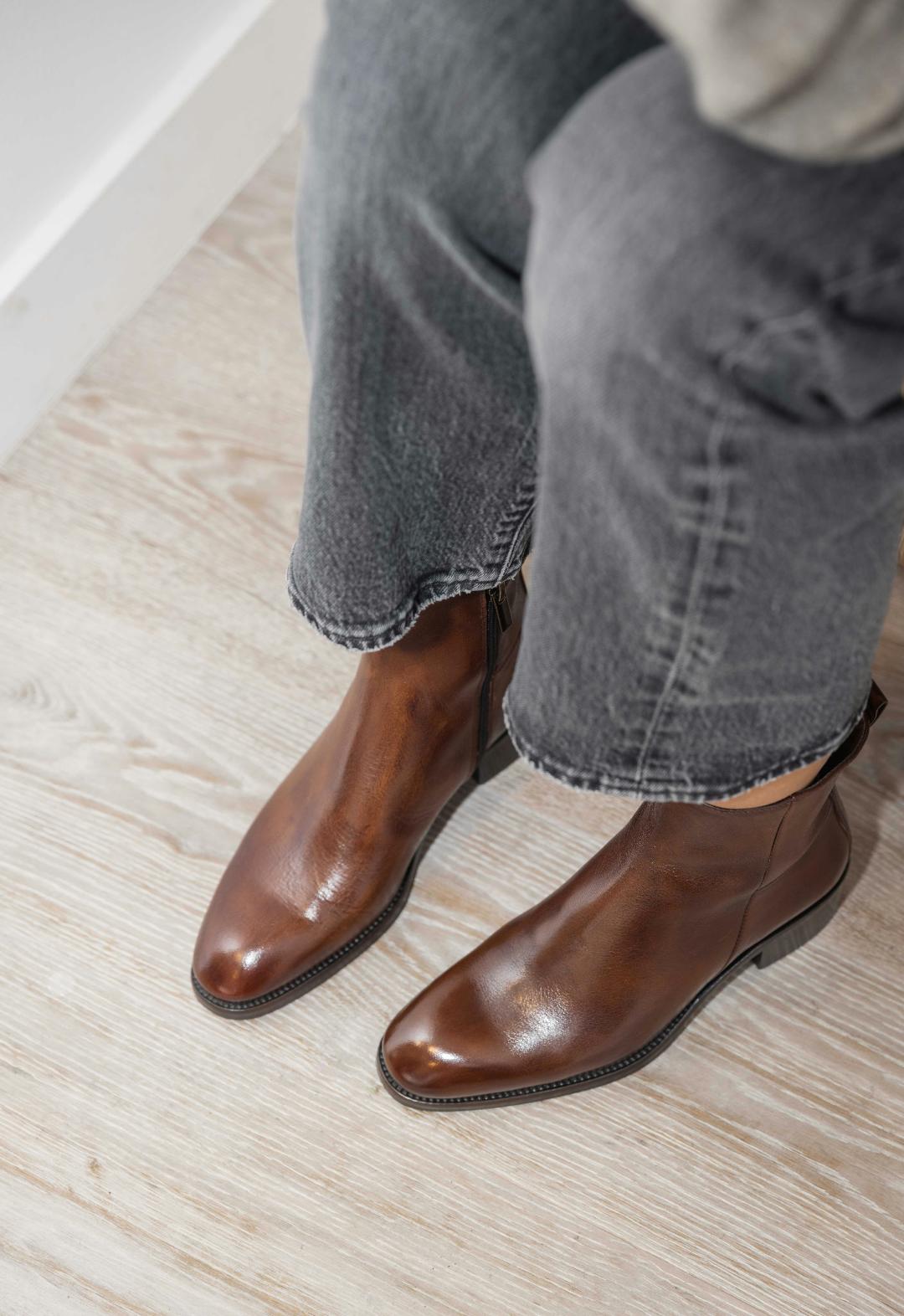 Bottine D940 Bufalo Cuoio ELLA ITALIE