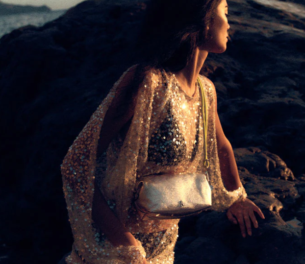 Sac Nuage en cuir Or CRAIE STUDIO