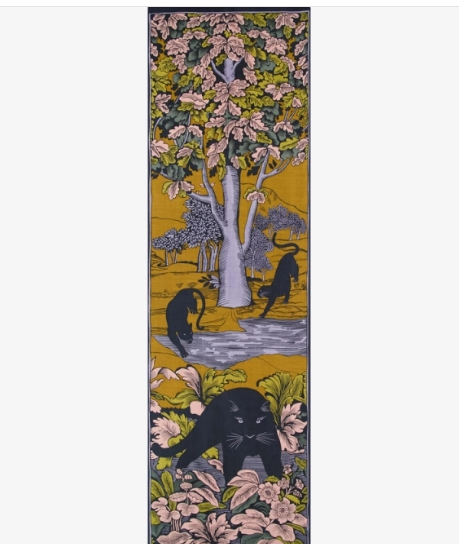 Étole 55 x 190 PANTHÈRE Mordoré Inoui Editions