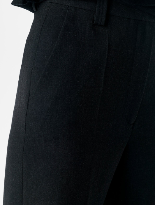 Pantalon en tissu stretch compact ZENGGI Y05-1005 CHARCOAL