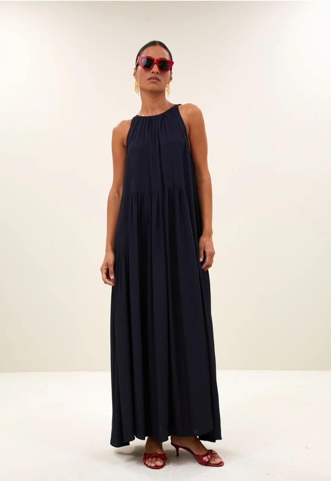 Robe longue Peggy bleu BY BAR