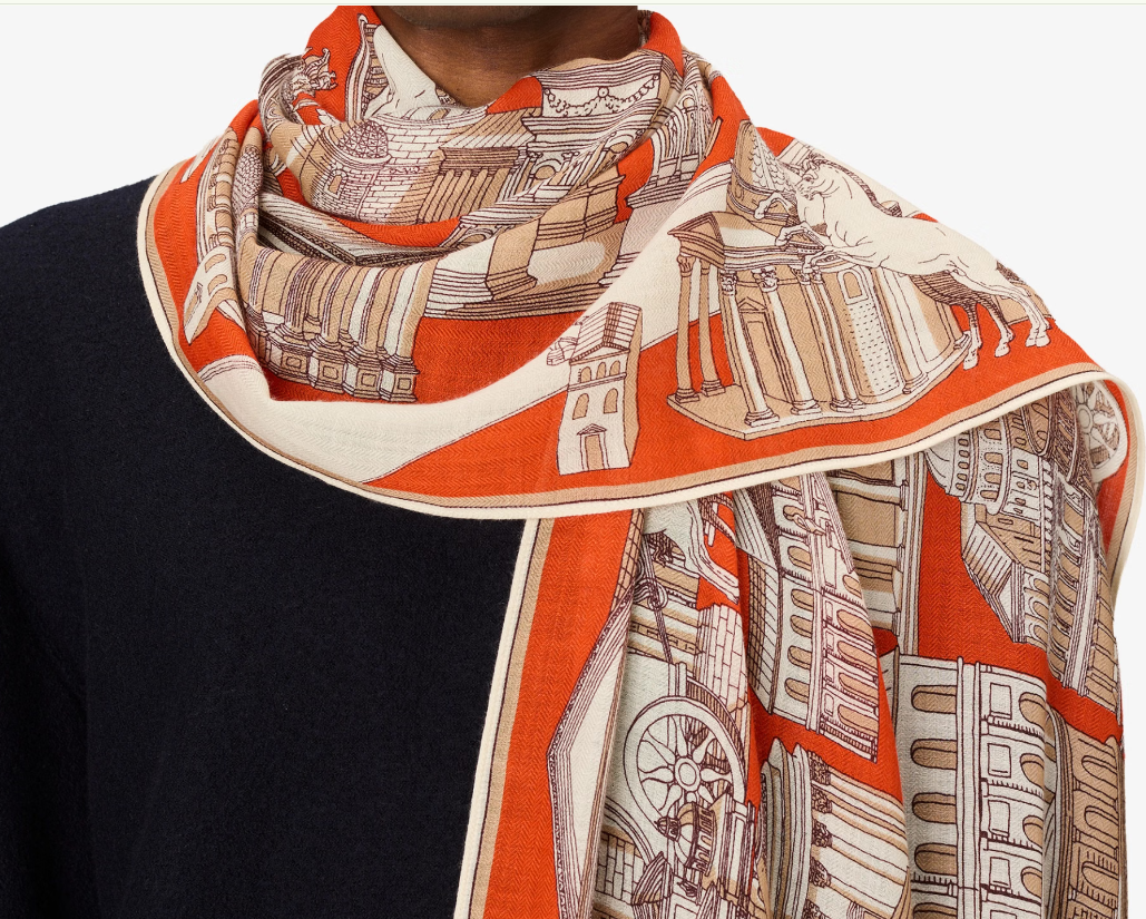 Etole en laine ROMA orange INOUI EDITIONS