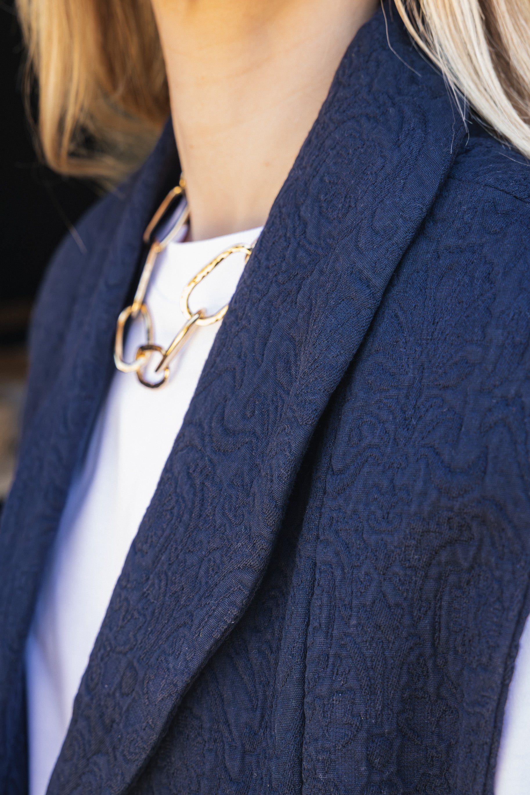 Veste sans manche Suzie bleu BY BAR