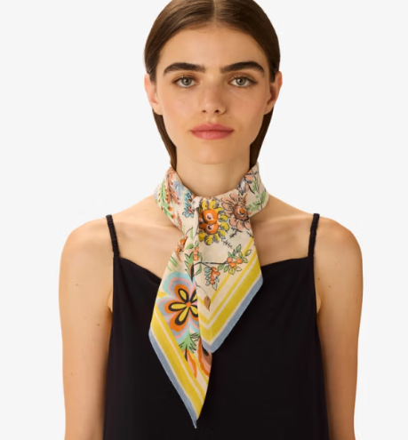 Carré 70 x 70 Pagode vert Inoui Editions