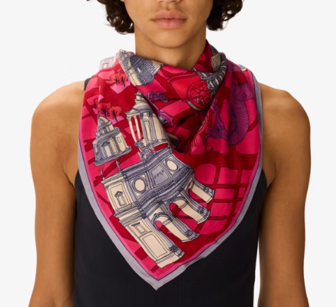 Carré 100 x 100 Rome rouge Inoui Editions