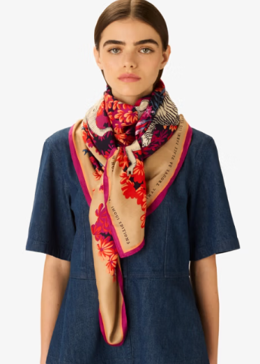 Carré 130 x 130 bestiaire fushia Inoui Editions