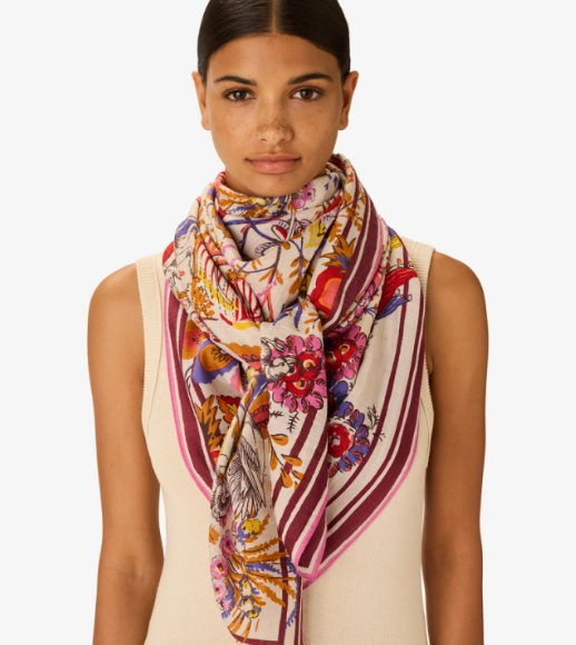 Carré 130 x 130 pagode blanc Inoui Editions