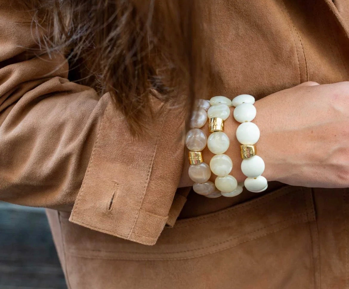 Bracelet bombom creme PARABAYA