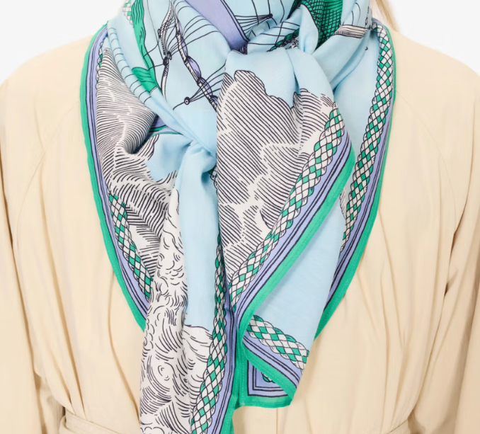 Carré 130 x 130 des rives et des rêves vert Inoui Editions