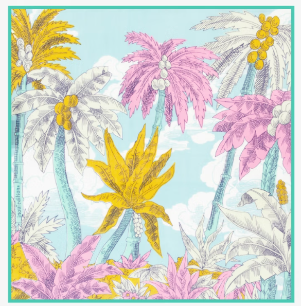 Carré 65 x 65 Robinson bleu Inoui Editions