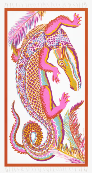 FOUTA Croco blanc INOUI EDITIONS