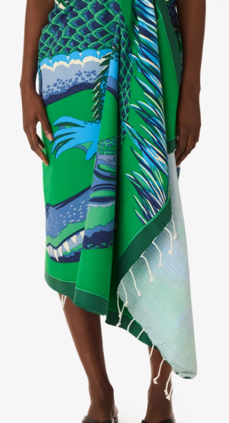 FOUTA Croco vert INOUI EDITIONS